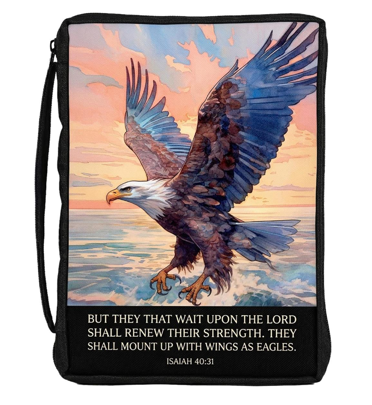 BCK-L299 Bible Case Eagle But They That Wait Lg