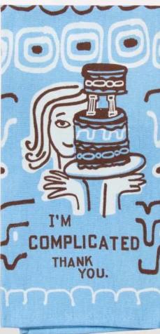 I'm Complicated Thank You Dish Towel