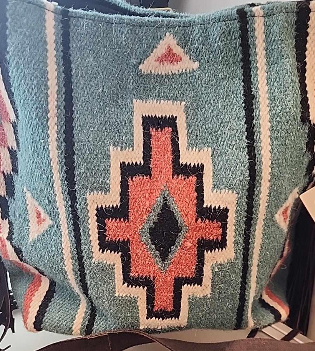Turquoise Aztec Bag