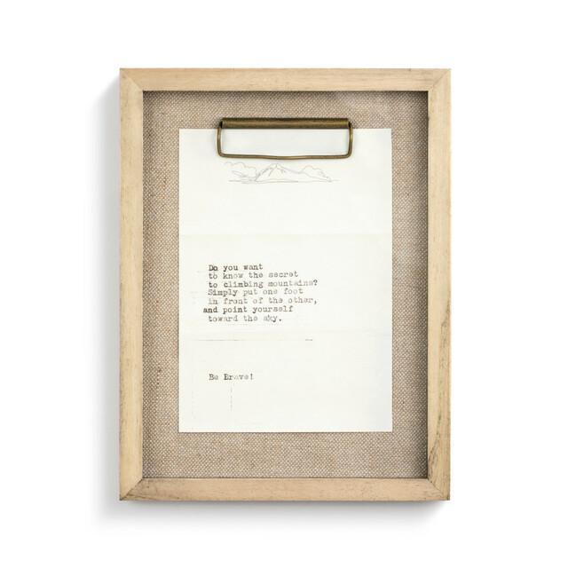Dear You Wall Art- Brave