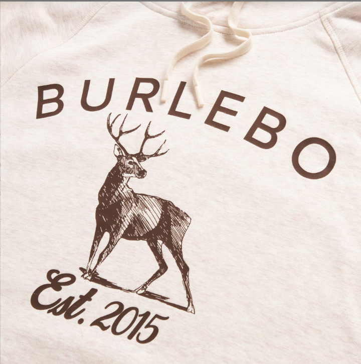 Fleece Hoodie - Whitetail Deer - Heather Oatmeal