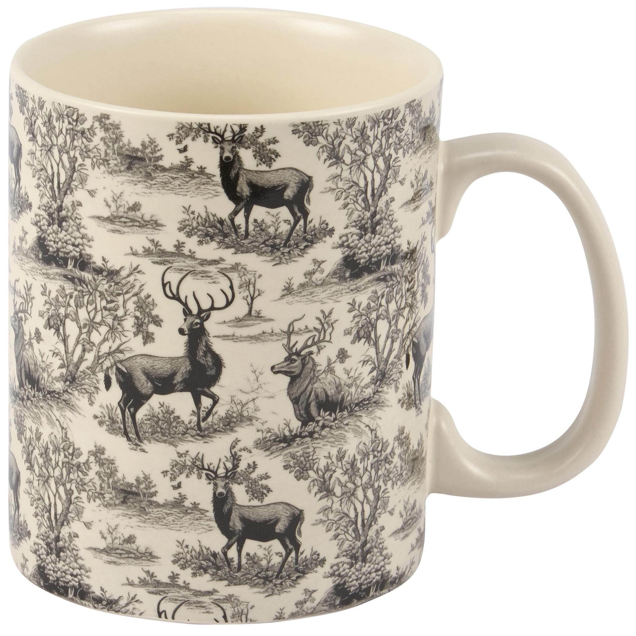 Deer Toile Mug