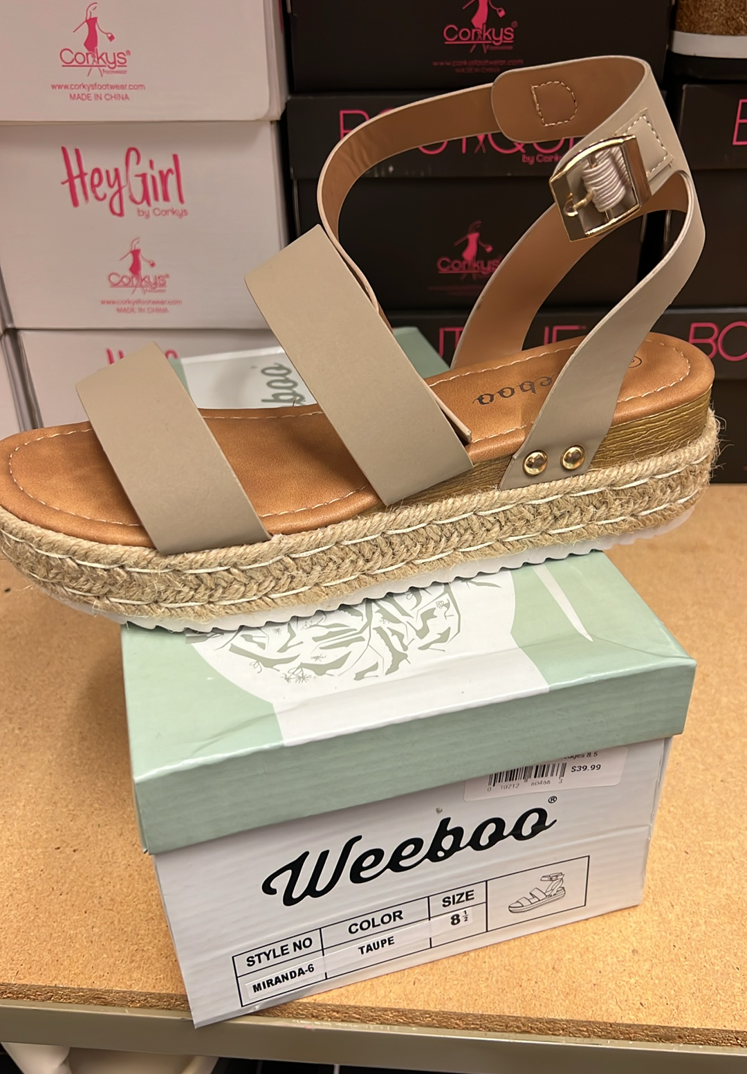 Miranda Taupe Wedges