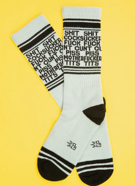 Dirty Words Gym Socks