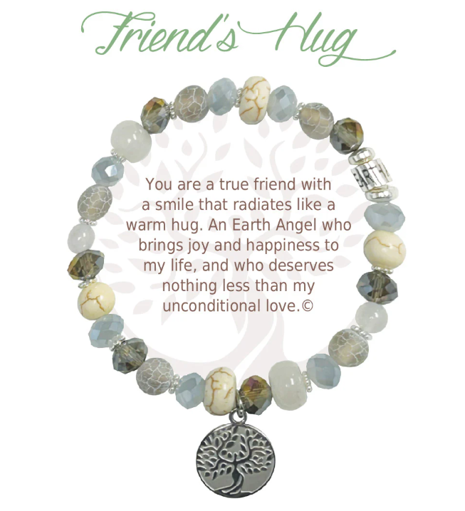 Earth Angel Natural Stone Bracelet - Friend's Hug