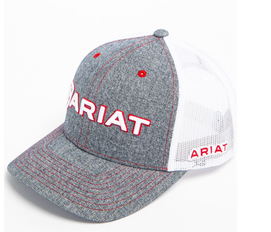 ARIAT MEN'S EMBROIDERED LOGO TRUCKER CAP