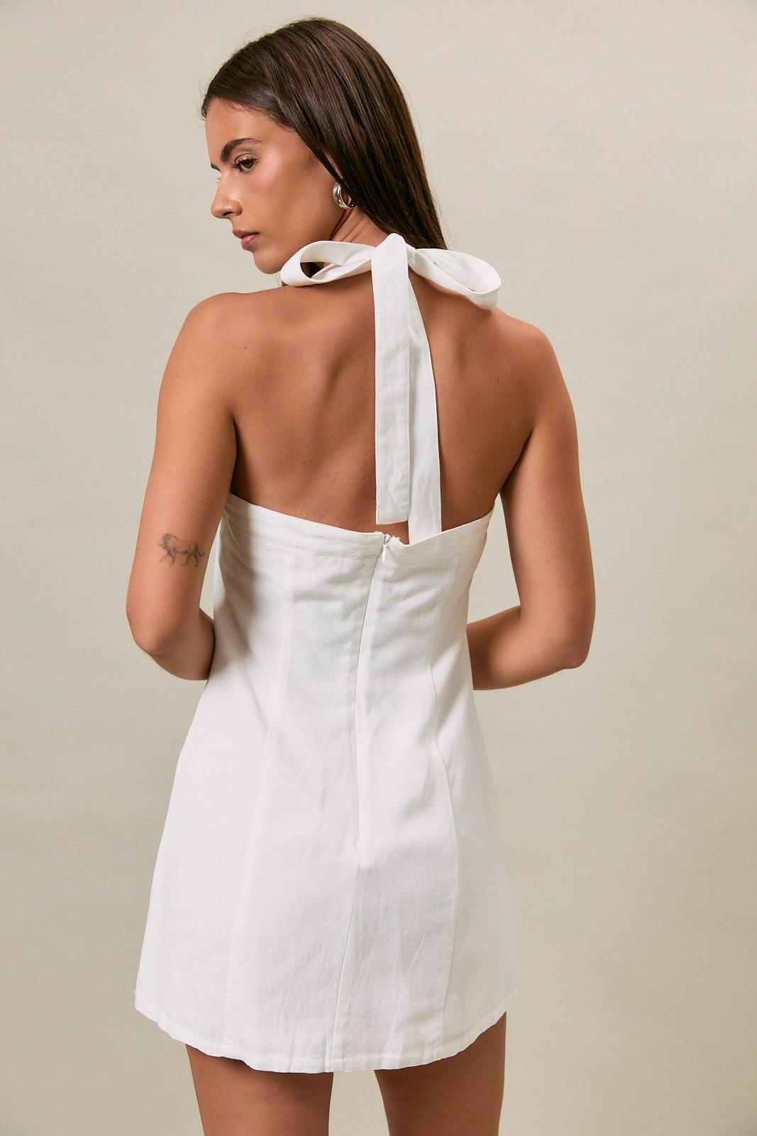 Halter Neck Mini Dress