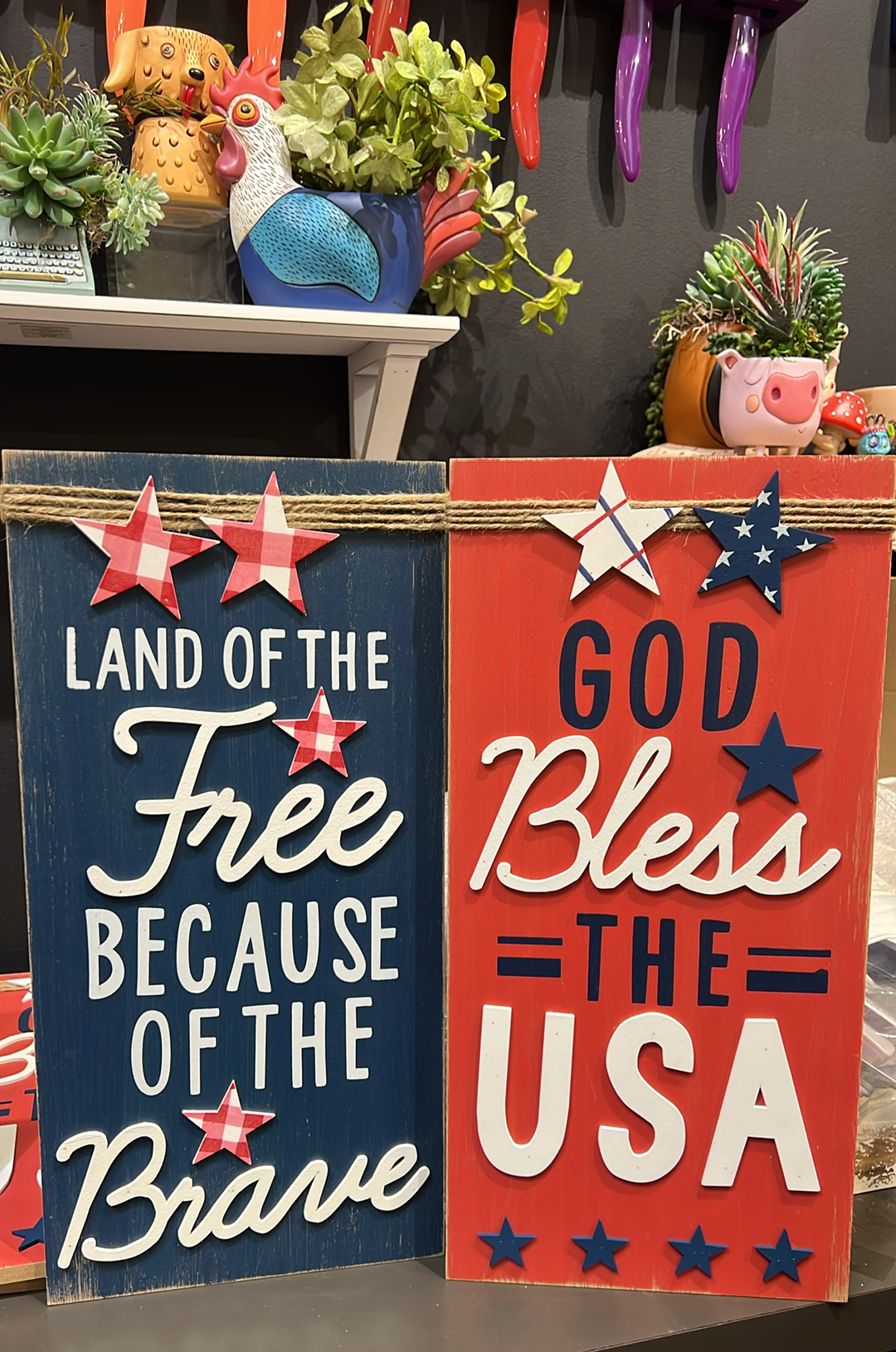 Americana Block Sign
