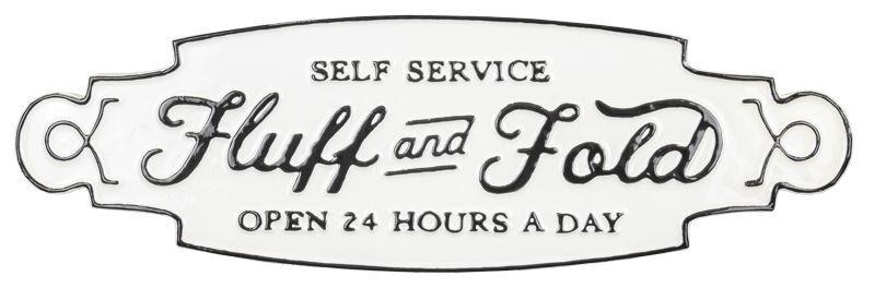 Fluff & Fold Laundry Sign