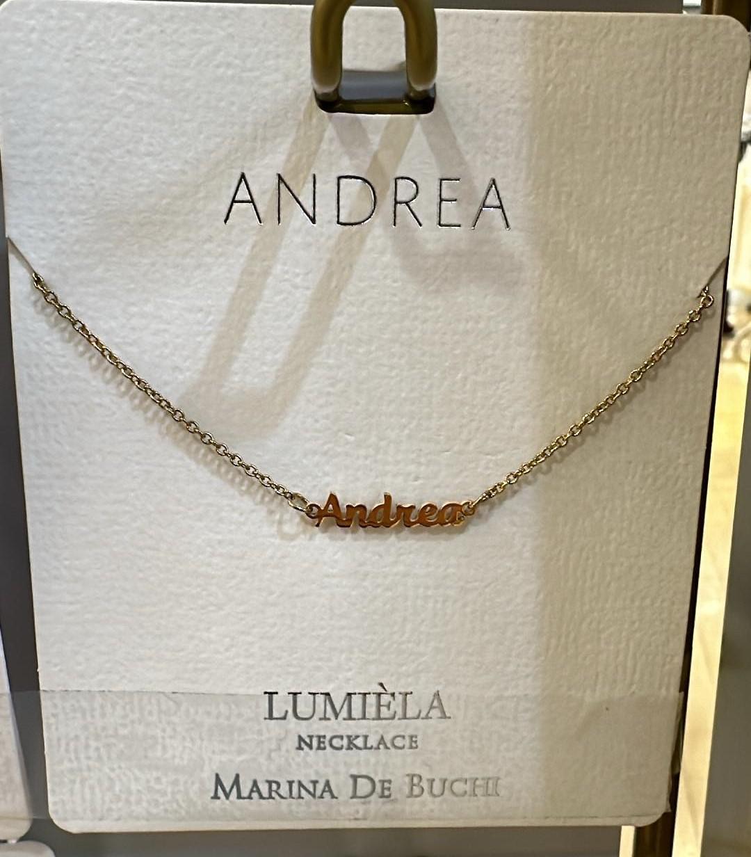 Lumiela Andrea Name Necklace