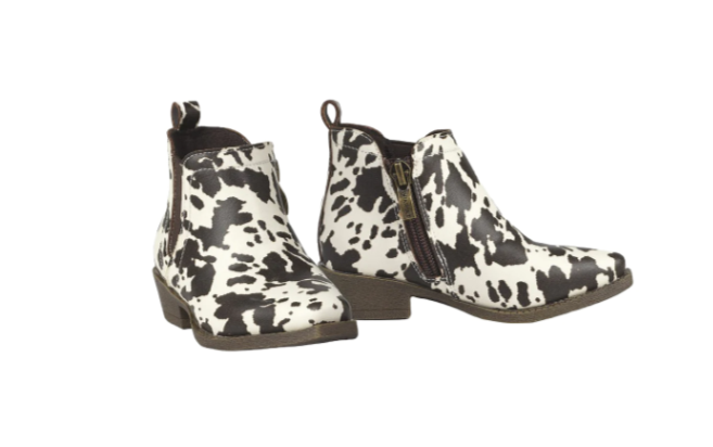 Ariat Toddler Lil' Stompers Dixon Fiona Cowhide Print Western Booties