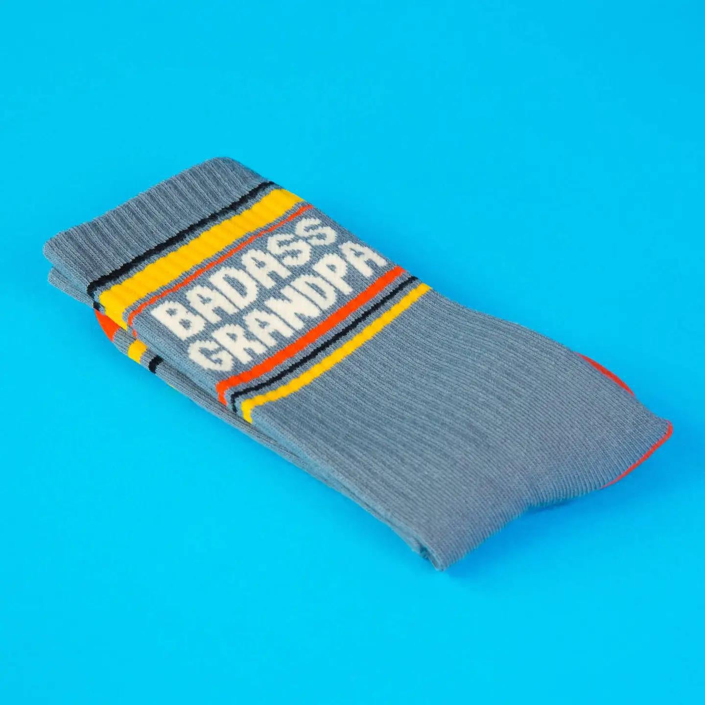 Badass Grandpa Gym Crew Socks