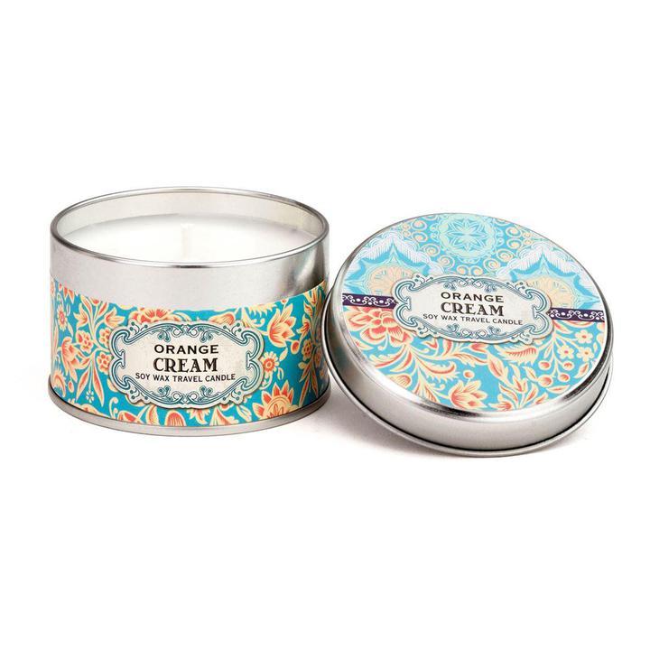 Orange Cream Soy Wax Travel Candle