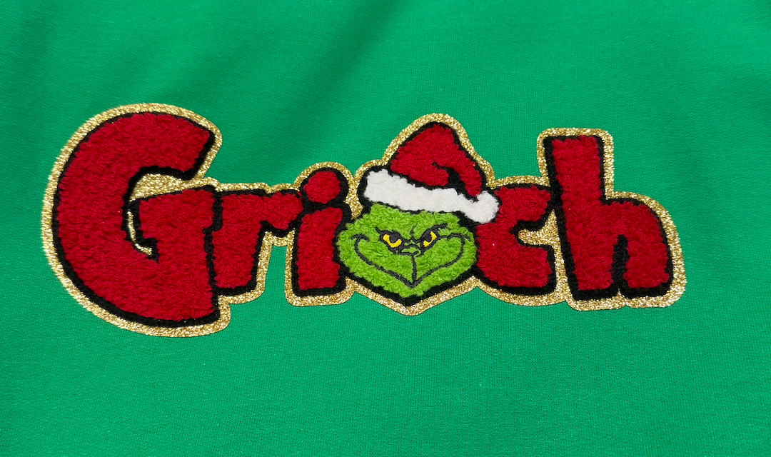 Grinch Green Patch Sweatshirt