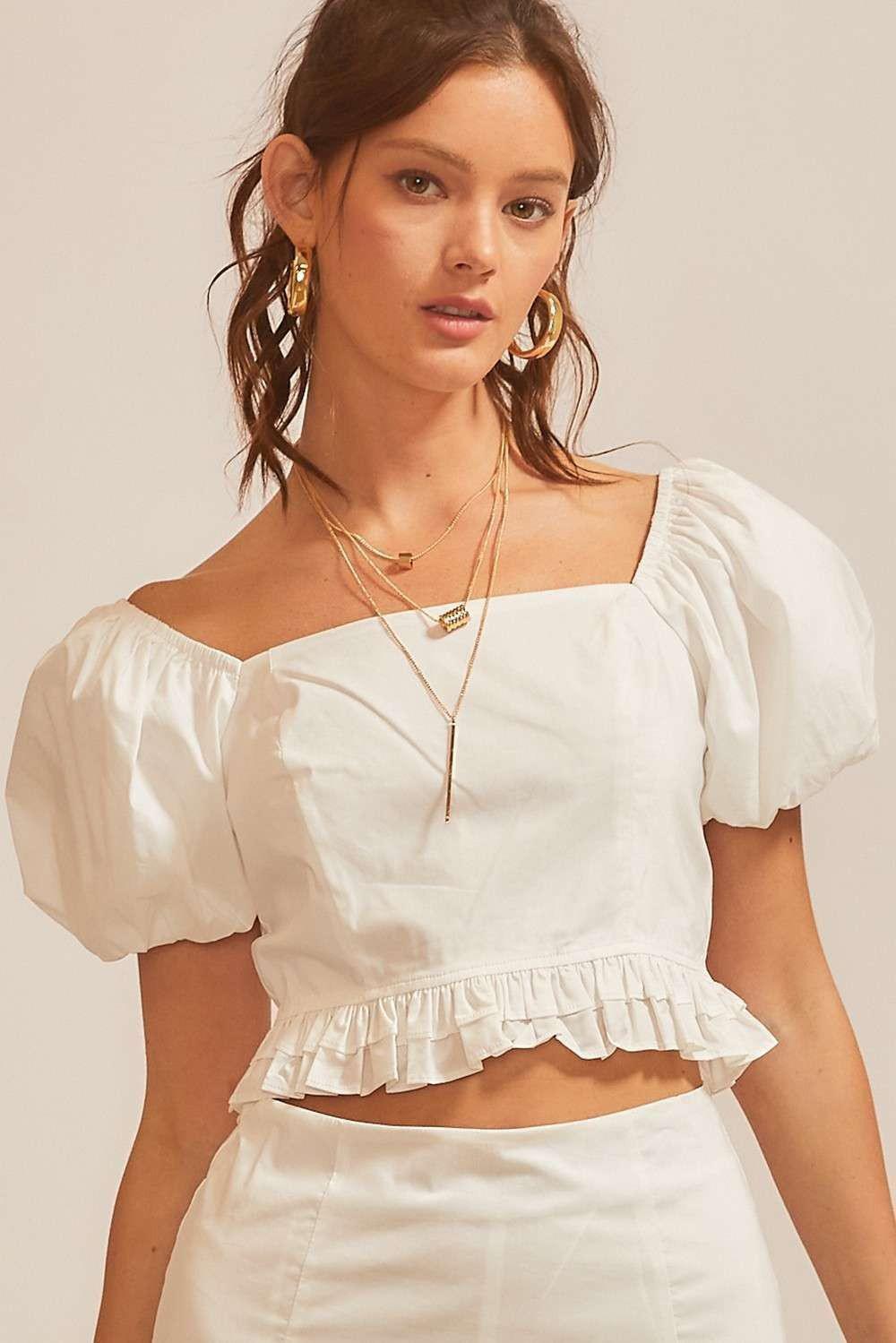 Balloon Sleeve Blouse