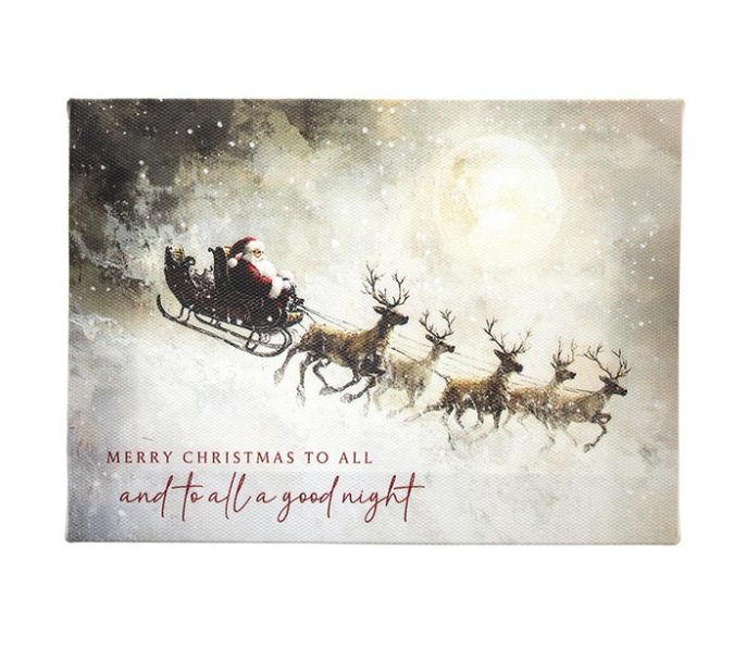 St. Nicholas Mini Canvas - Merry Christmas to All