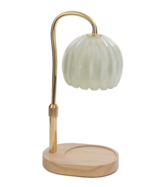 Milk Glass Candle Warmer Lamp