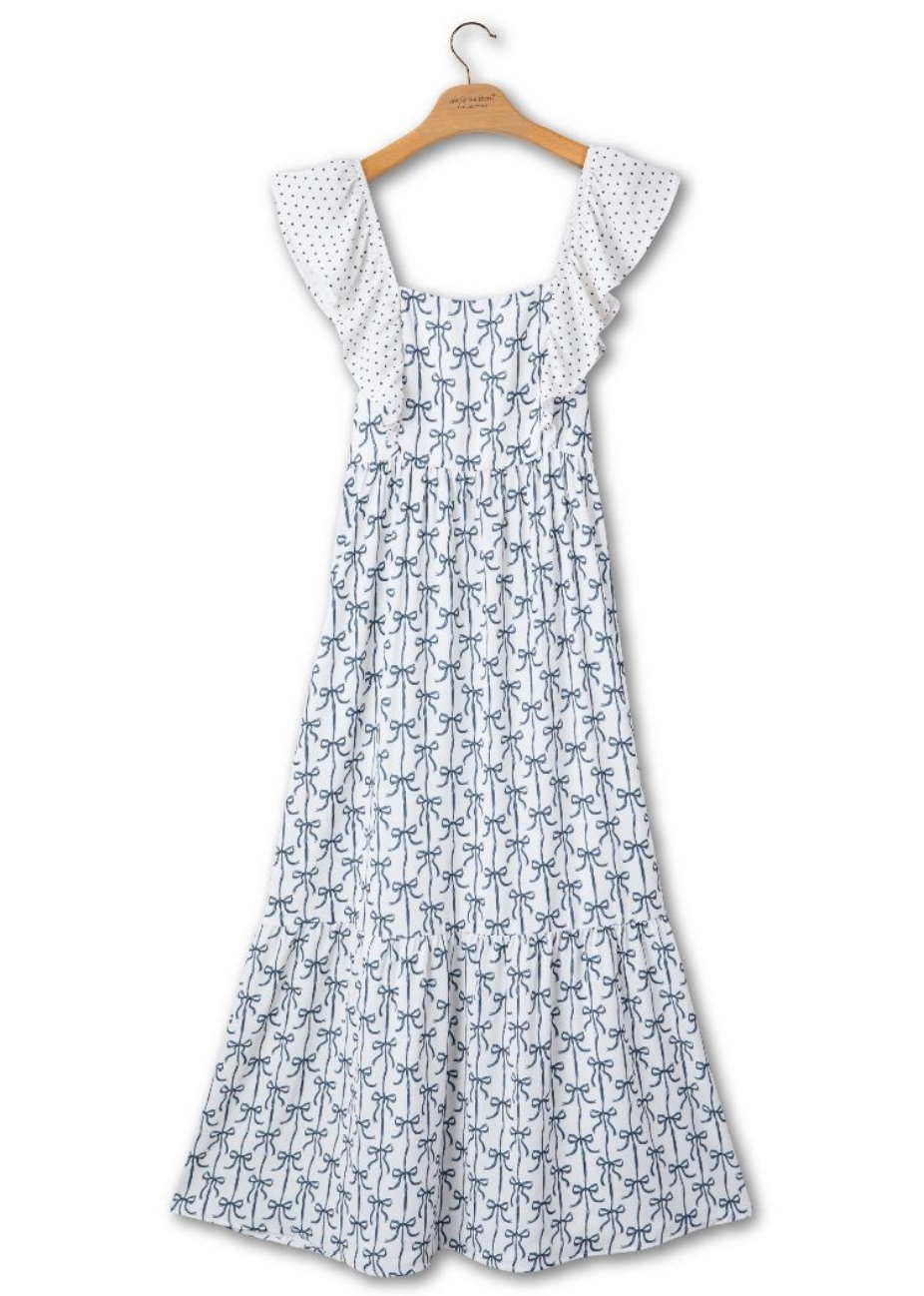 Simply Southern Bow Ruffle Dress