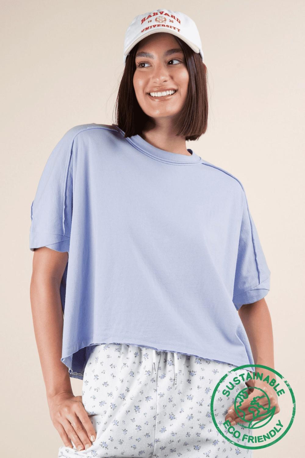 ECO Oversized Crop Knit Top