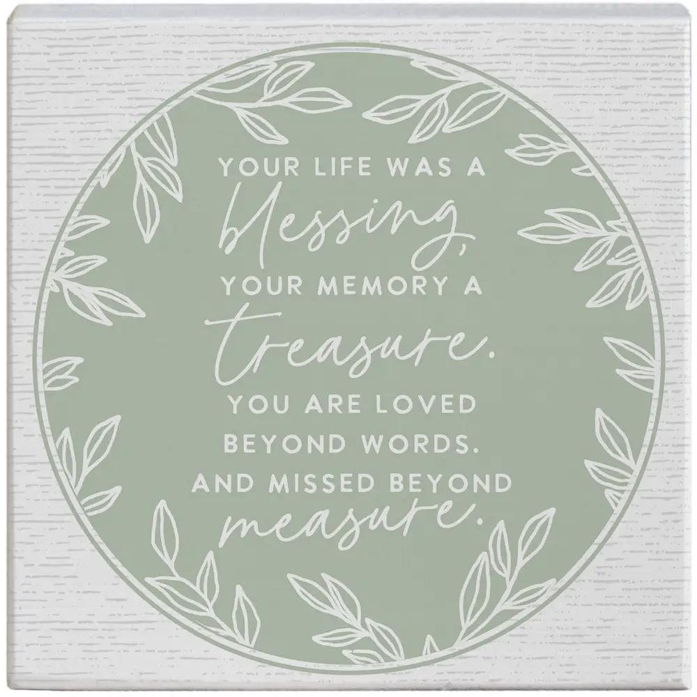 Sincere Surroundings Block Signs 5.25" x 5.25"