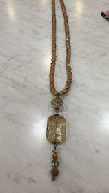 Rust Gold Beaded Necklace