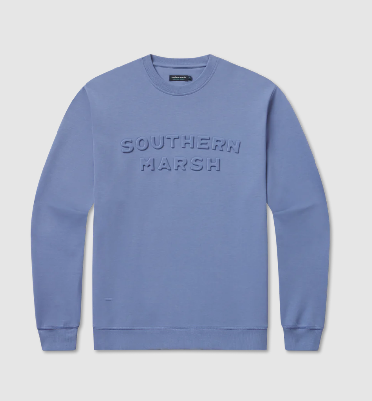 Plateau Embossed Sweatshirt Washed Blue