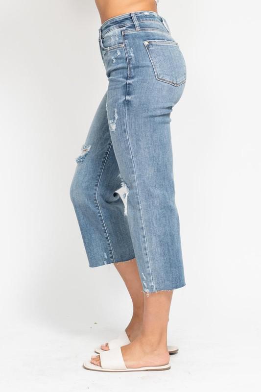 Judy Blue Destroy Crop Jeans