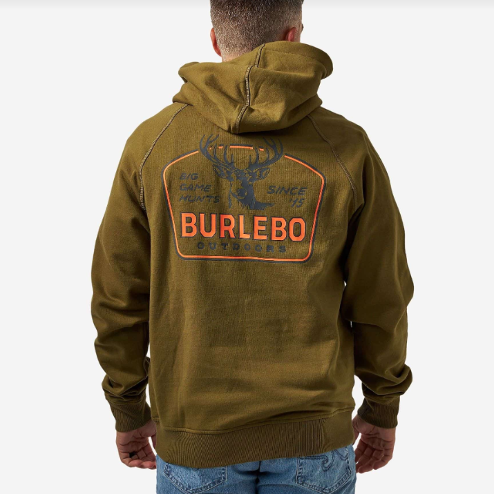 Fleece Hoodie - Big Game Hunts - Hunter Green