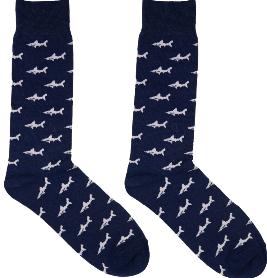 Simply Southern Men's Shark Socks