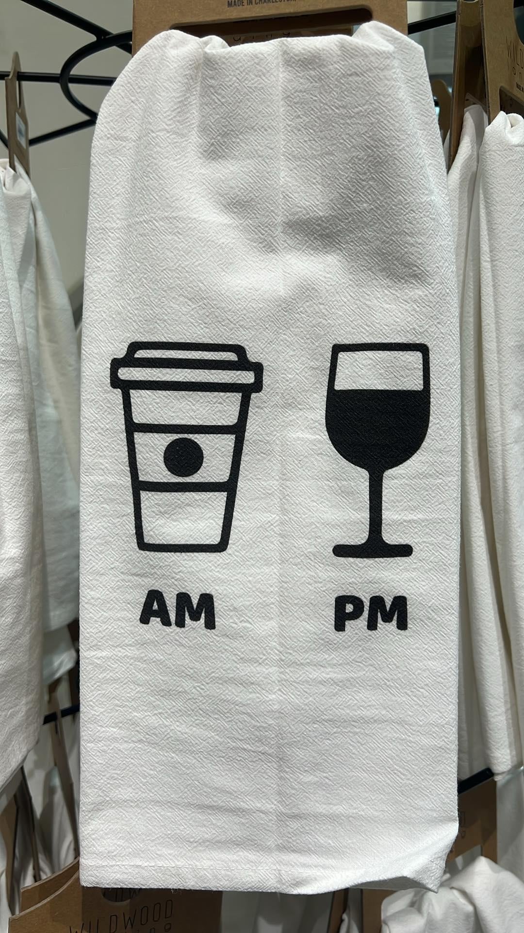 AM/PM Tea Towel