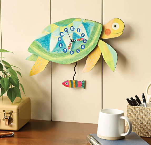 Allen Designs Shellbound Wood Wall Clock