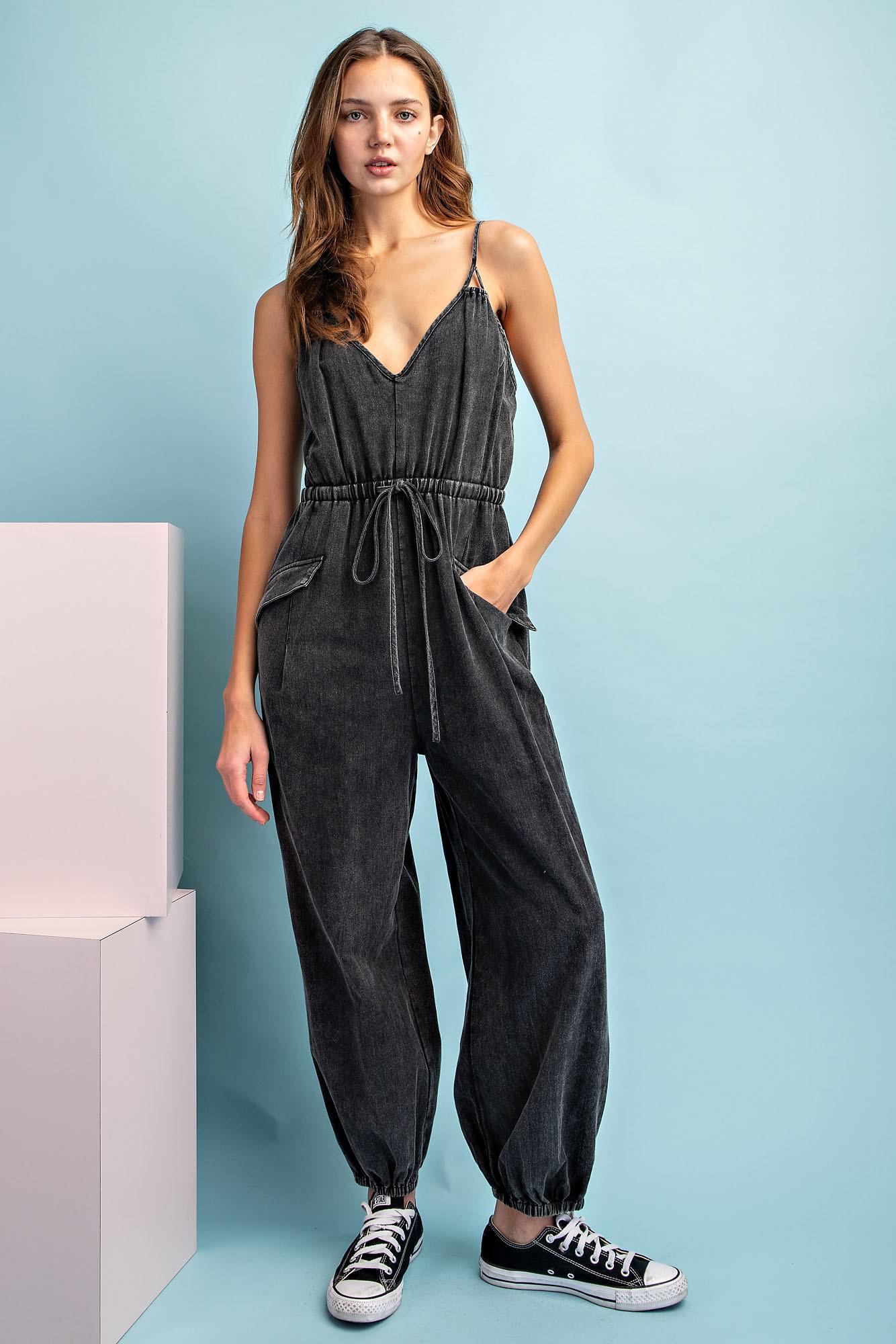 Ash Snow Washed Jumpsuit