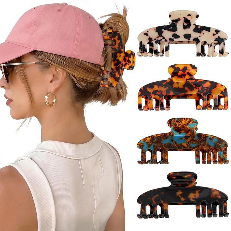 Large Hollow Out Rib Hair Claw Clips