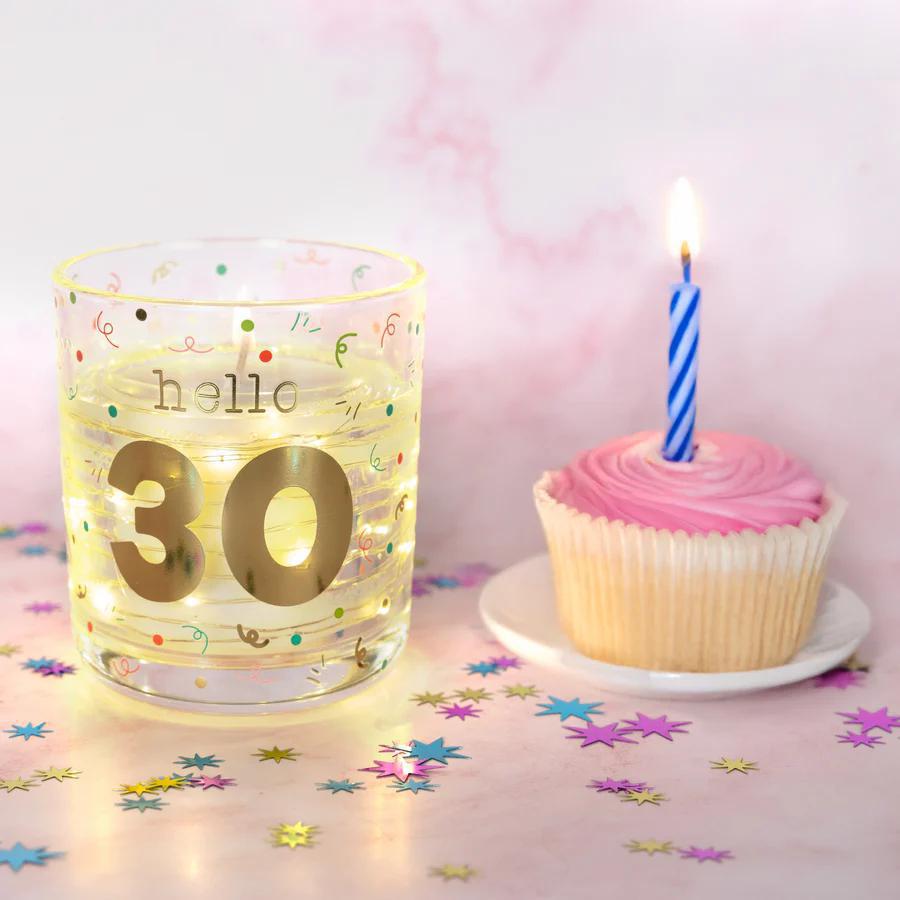 Hello Milestone Birthday 3.5oz Candle