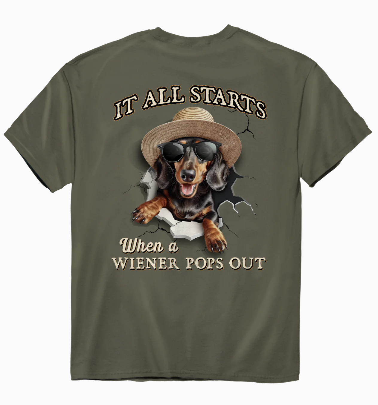 Wiener Pops Out Tee