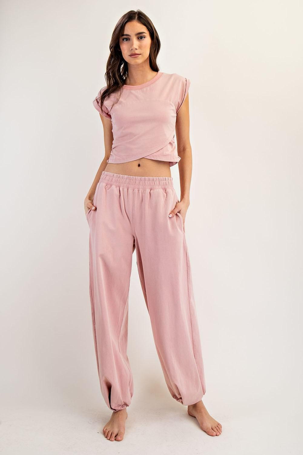 Mineral Washed Wrap Matching Set