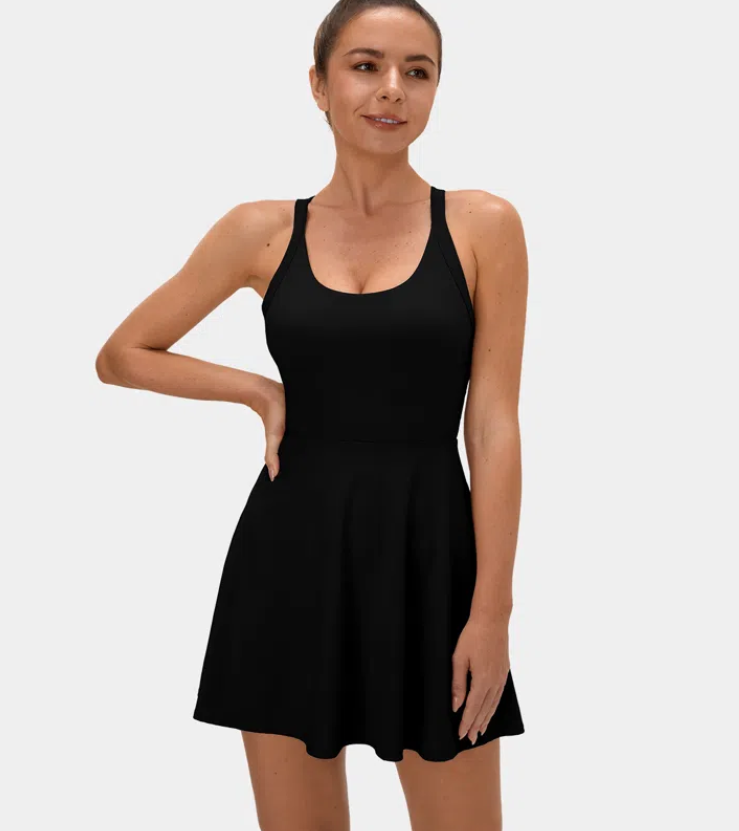 Halara Black Twist Dress