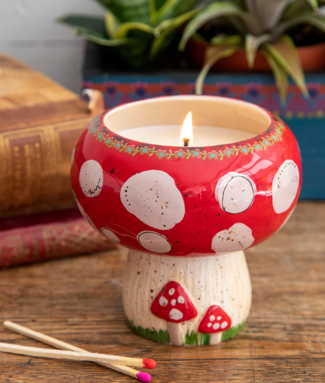 Mushroom Trinket Bowl Candle