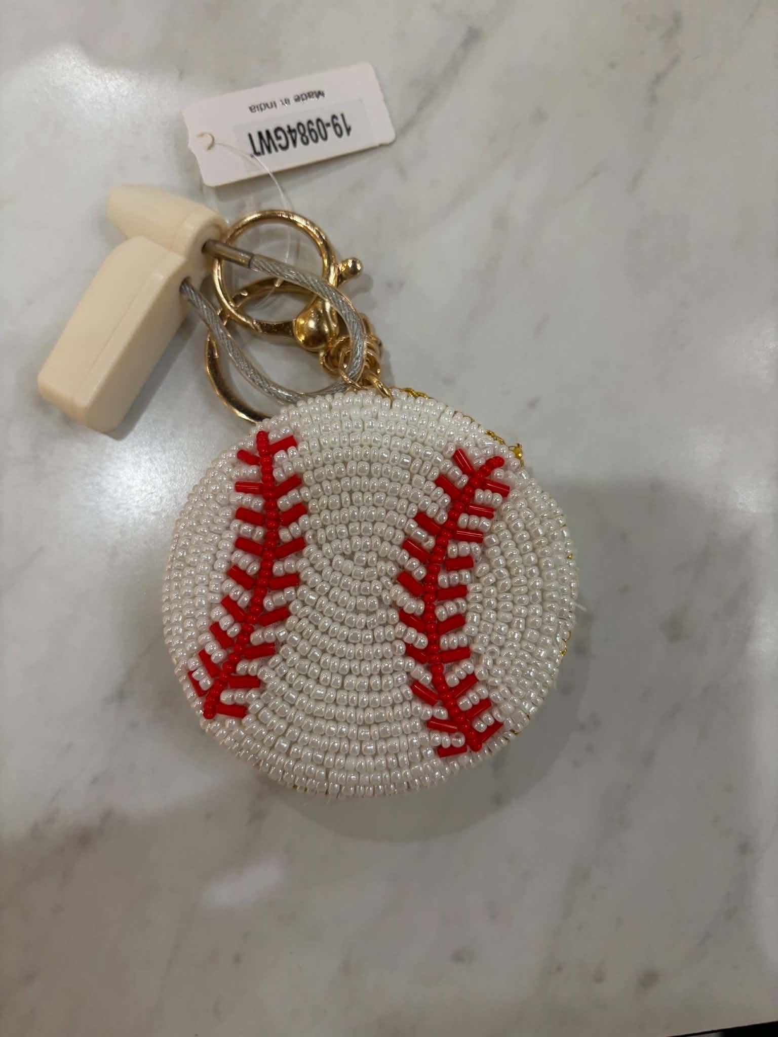Puffy Rhinestone Keychains