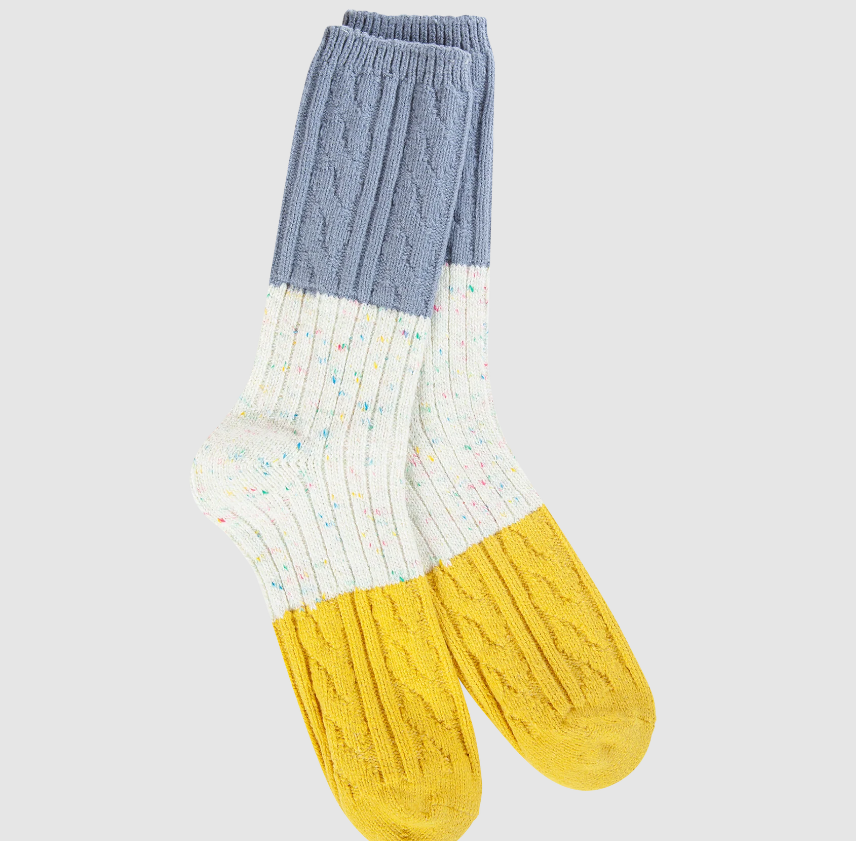 Weekend Confetti Cable Crew Socks