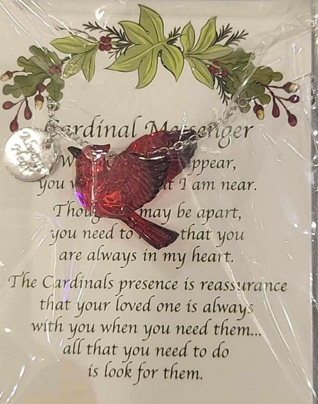 Cardinal Messenger Necklace