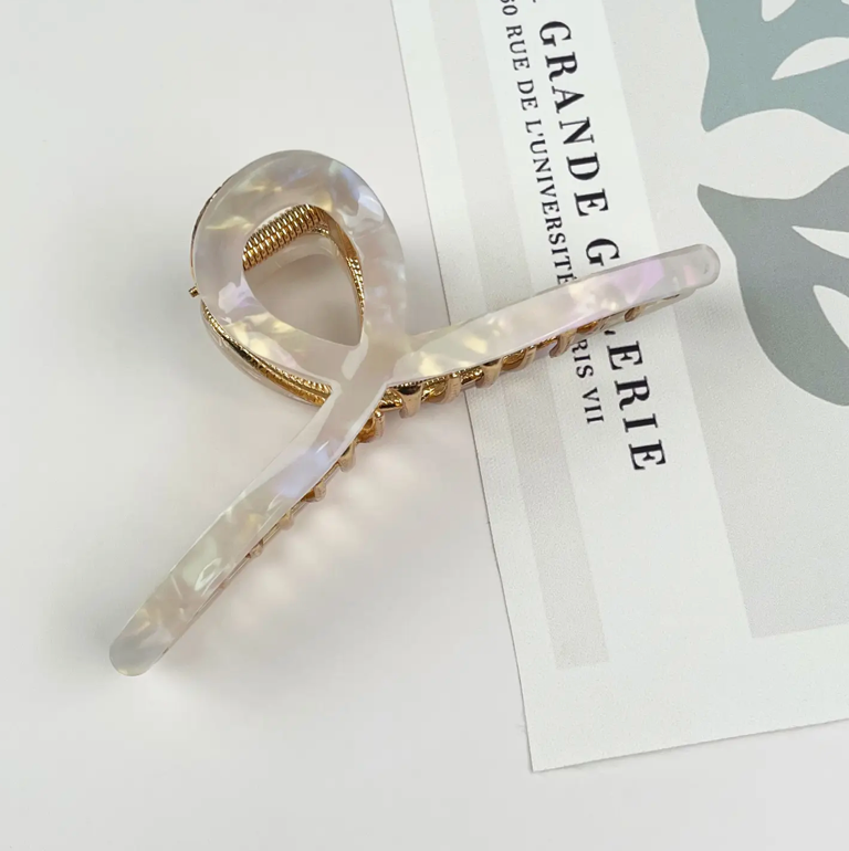 Metal Plate Irregular Hair Claw Clip