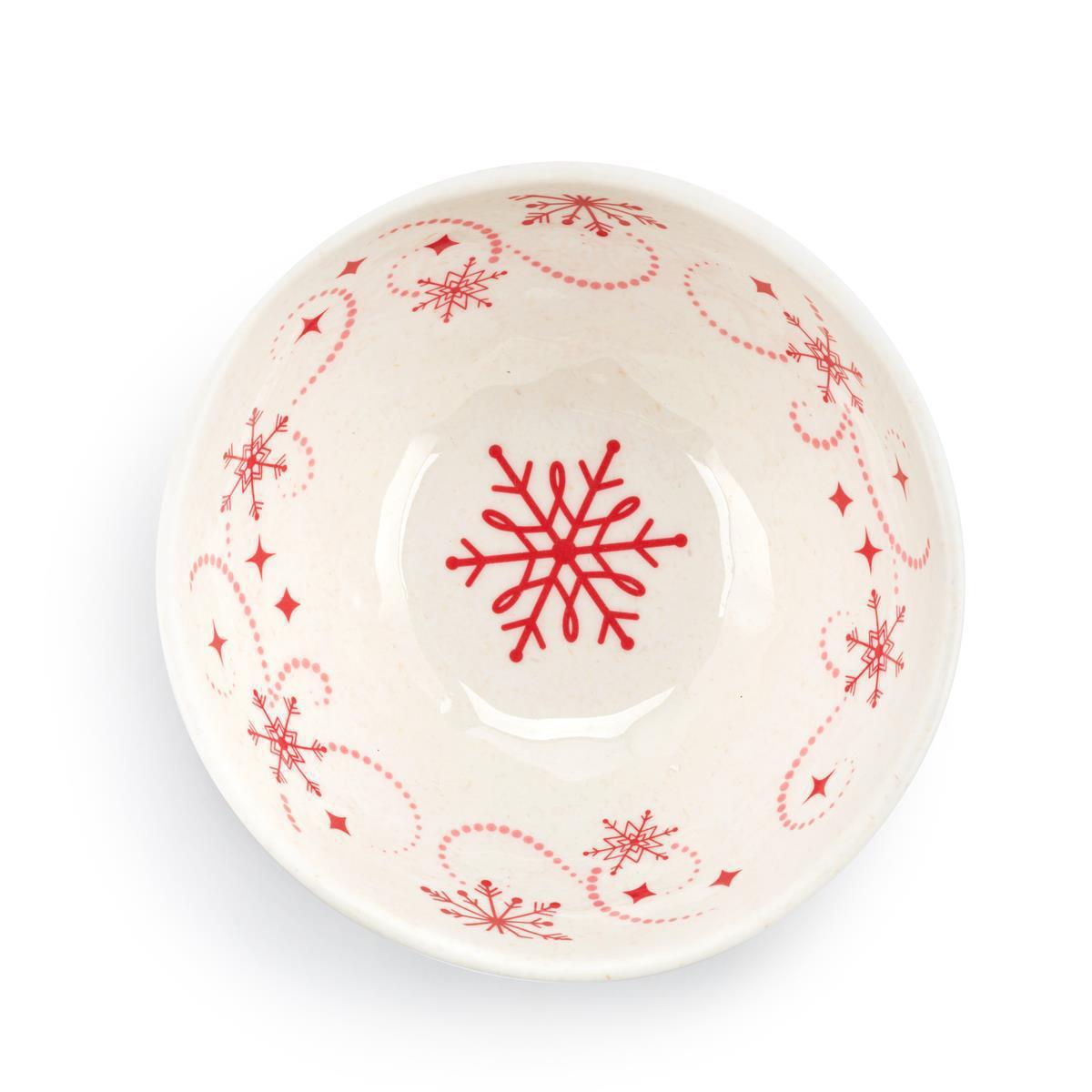 Red Snowfall Melamine Dip Bowl - 12oz