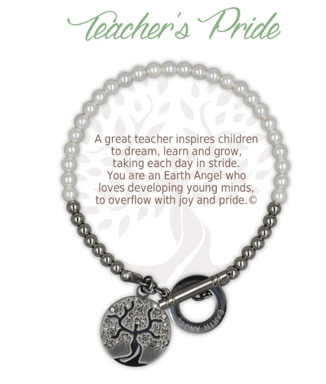 Earth Angel Teacher's Pride: Shell Pearl Bracelet