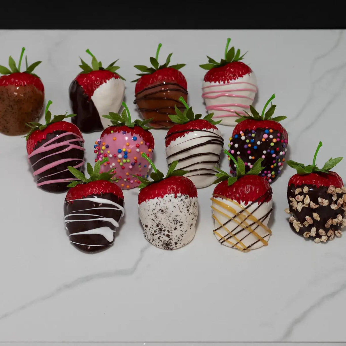 Fake Deluxe Dipped Strawberries