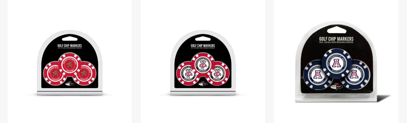 Team Golf 3-Pack Golf Chips