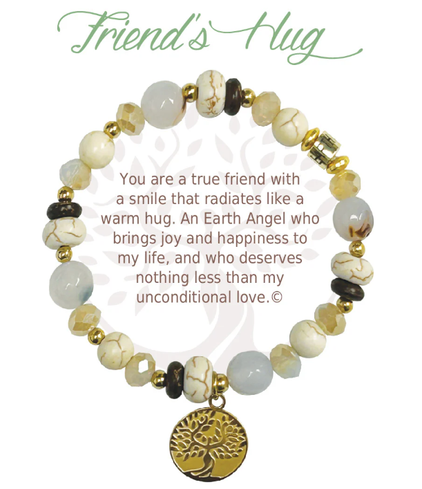 Earth Angel Natural Stone Bracelet - Friend's Hug