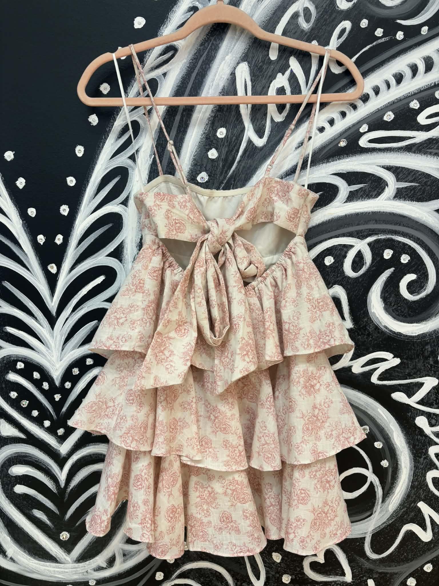 Floral Ruffle Tiered Romper