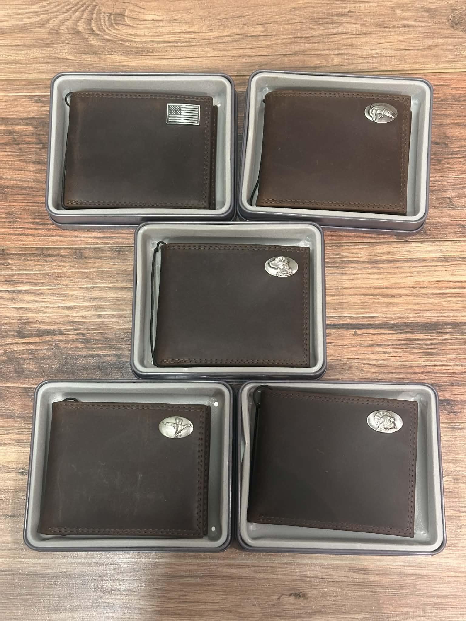 Light Brown Crazy Horse Passcase Wallet