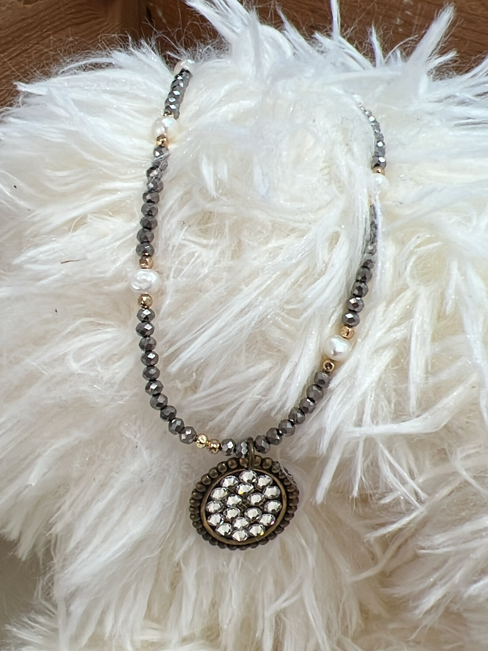 Crystal Oval Necklace